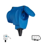 FANTON - Adattatore da presa CEE 230V a 1 presa std.tedesco IP44 CARAVAN
