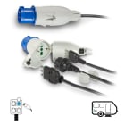 FANTON - Adattatore da spina CEE 230V a 1P40 OPTIMUS, colore grigio