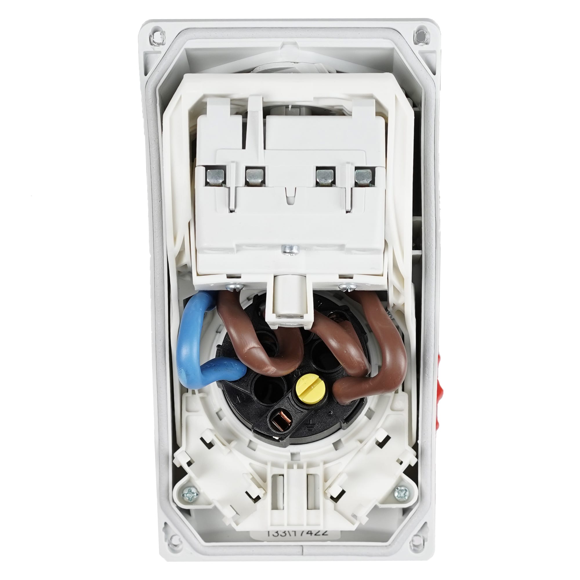FANTON - Presa da parete interbloccata 3P+N+T 16A 400V 6h, IP67, con portafusibili