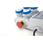 FANTON - Quadro KEY BOX 2 ASC IP65 4 prese 2P+T 16A, 2 protezioni, con cavo 1,5m e emergenza, 3kW