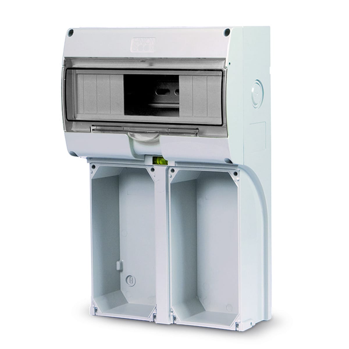 FANTON - Quadro KEY BOX 2 IP65 vuoto, con 2 fori per prese interbloccate, cop.trasparente, 14kW