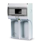 FANTON - Quadro KEY BOX 2 IP65 vuoto, con 2 fori per prese interbloccate, cop.trasparente, 14kW