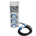 FANTON - Quadro ULISSE 150 ASC IP65 3 prese CEE, 2 protezioni, con cavo 4m, 3kW