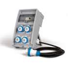 FANTON - Quadro ULISSE PRO ASC IP65 4 prese CEE, 2 protezioni, con cavo 4m, 3kW