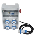 FANTON - Quadro ULISSE 250 ASC IP65 4 prese CEE, 2 protezioni, con cavo 4m e emergenza, 3kW