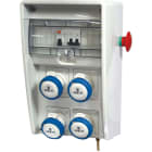 FANTON - Quadro ULISSE 250 ASC IP65 4 prese CEE, 2 protezioni, con emergenza, 3kW