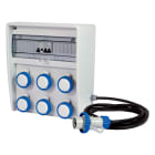 FANTON - Quadro ULISSE 350 ASC IP65 6 prese CEE, 2 protezioni, con cavo 4m, 3kW