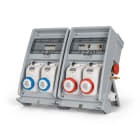 FANTON - Quadro ULISSE 500 ASC IP65 4 prese CEE, 4 protezioni, con morsettiera e emergenza, 18kW