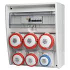 FANTON - Quadro ULISSE 350 ASC IP65 - 4 prese CEE, 5 protezioni, con morsettiera, 35kW
