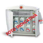 FANTON - Quadro POLIFEMO MAXI ASC IP55 - 8 prese, 6 protezioni, con spina 63A da parete, emergenza, 35kW