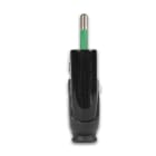 FANTON - Spina S11 2P+T 10A smontabile BICÒ, colore nero