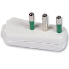 FANTON - Spina S17 2P+T 16A a squadra smontabile ribassata, colore bianco