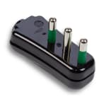 FANTON - Spina S17 2P+T 16A a squadra smontabile ribassata, colore nero