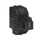 FANTON - Alimentatore da incasso KEYSTONE IT, 1 presa USB-A 2,1A, colore nero
