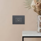 FANTON - Alimentatore da incasso KEYSTONE IT, 2 prese USB-A+C 2,4A con adattatore 23932, colore antracite