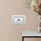 FANTON - Alimentatore da incasso KEYSTONE IT, 2 prese USB-A+C 2,4A con adattatore 23937, colore bianco