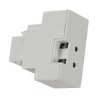 FANTON - Alimentatore da incasso KEYSTONE compatto, 1 presa USB-A 3A, colore bianco