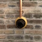 FANTON - Presa da parete in ceramica P30, colore marrone