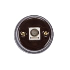 FANTON - Presa da parete in ceramica TV maschio Ø9,5mm, colore marrone