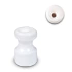 FANTON - Isolatore in ceramica Ø16mm alt.25mm, colore bianco