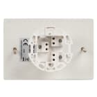 FANTON - Placca da parete in ceramica rett.113x77mm 1 int./dev. per scat.503, colore bianco