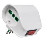 FANTON - Adattatore da S11 a 2P40 VERTICAL SYSTEM, con interr.di sovraccarico, colore bianco