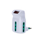 FANTON - Adattatore da S11 a 3P17/11, con interr.di sovraccarico, colore bianco