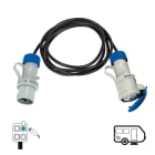 FANTON - Prolunga lineare 10m 3G1,5 H05VV-F CEE, IP44, colore nero