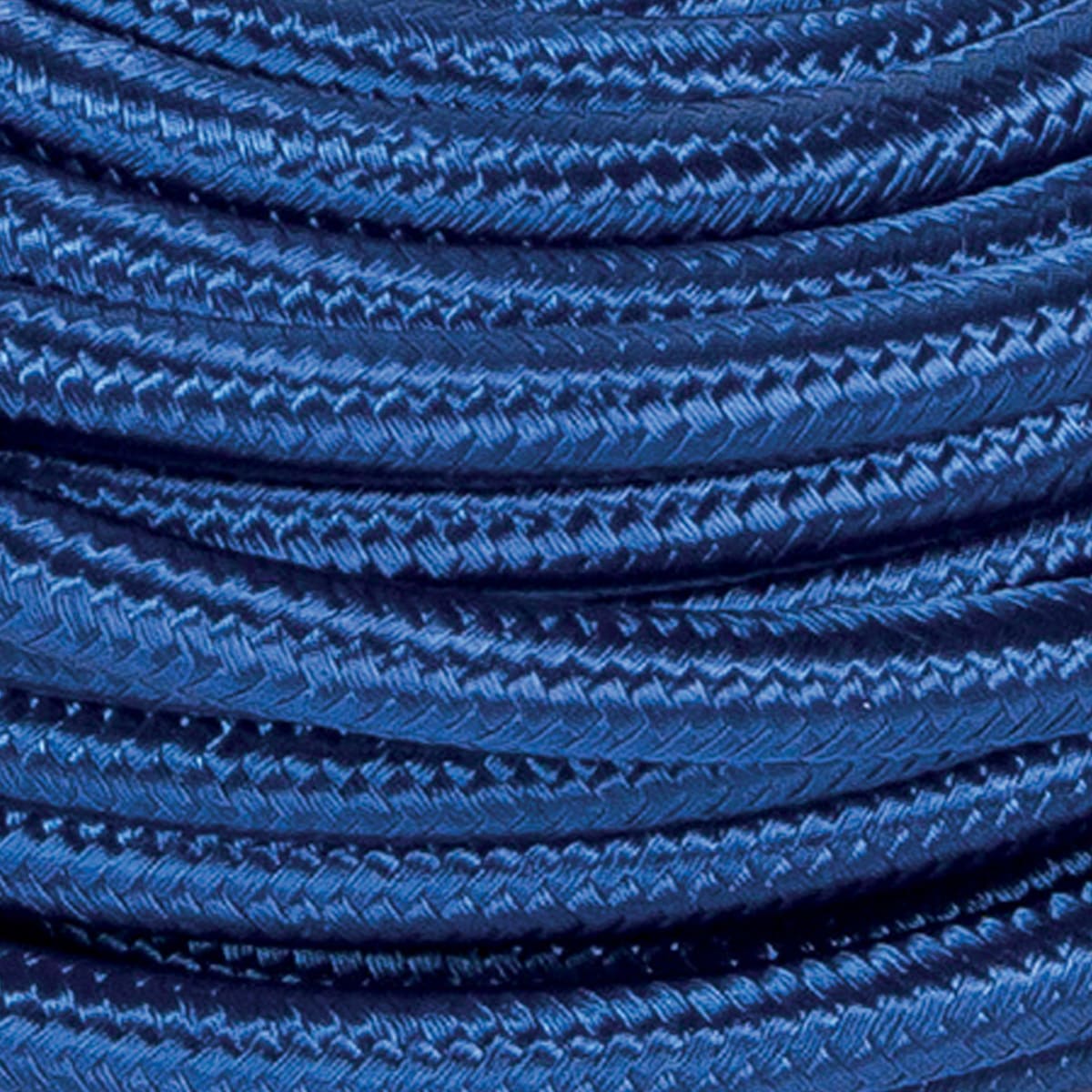 FANTON - Matassina 5 m. cavo seta tondo 3G0,75, colore blu