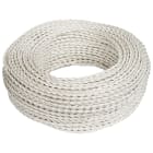 FANTON - Cavo treccia seta 2x0,5 FRRTX in matassa 100 m., colore avorio