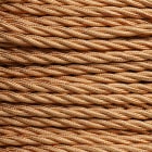 FANTON - Matassina 5 m. cavo treccia seta 3G1,5 FRRTX, colore oro