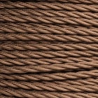 FANTON - Cavo treccia seta 3G1,5 FRRTX in matassa 100 m., colore marrone