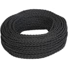 FANTON - Cavo treccia seta 2x0,5 FRRTX in matassa 100 m., colore nero