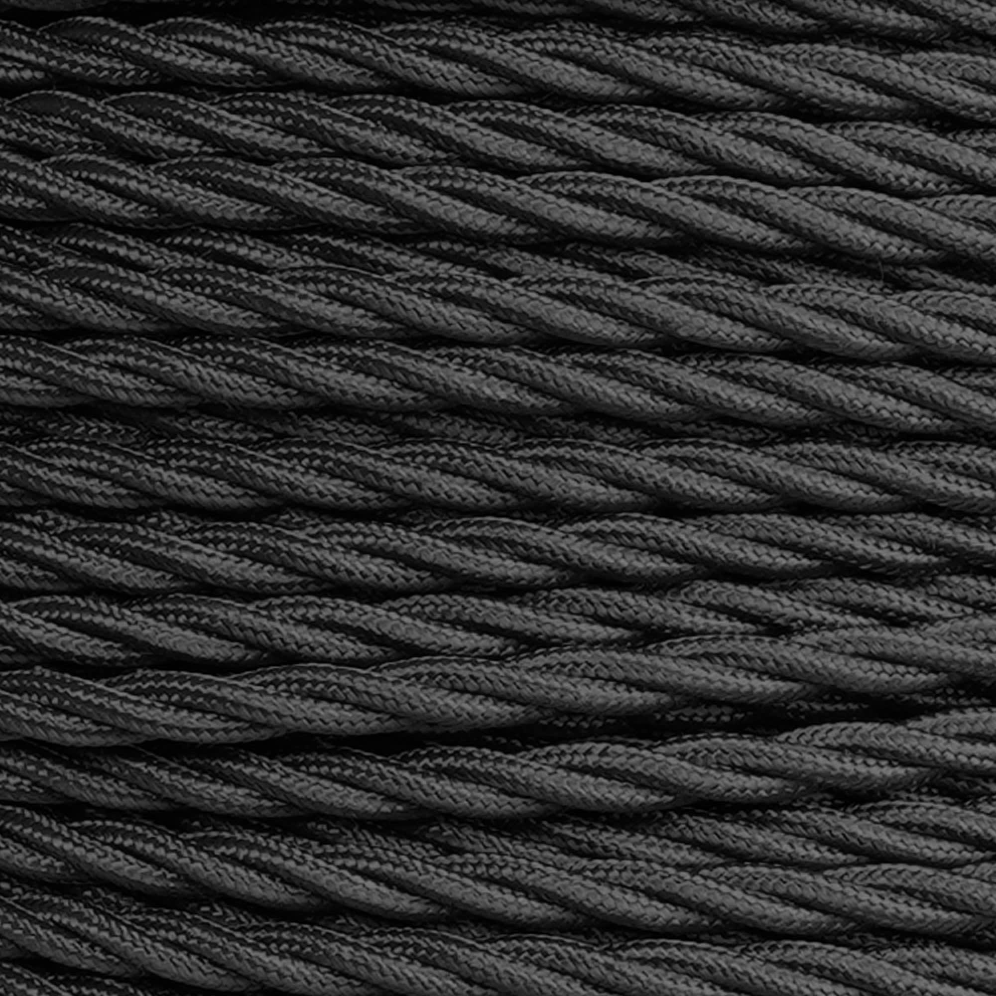 FANTON - Matassina 10 m. cavo treccia seta 3G0,75 FRRTX, colore nero