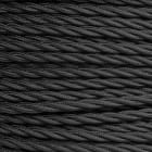 FANTON - Matassina 10 m. cavo treccia seta 3G0,75 FRRTX, colore nero