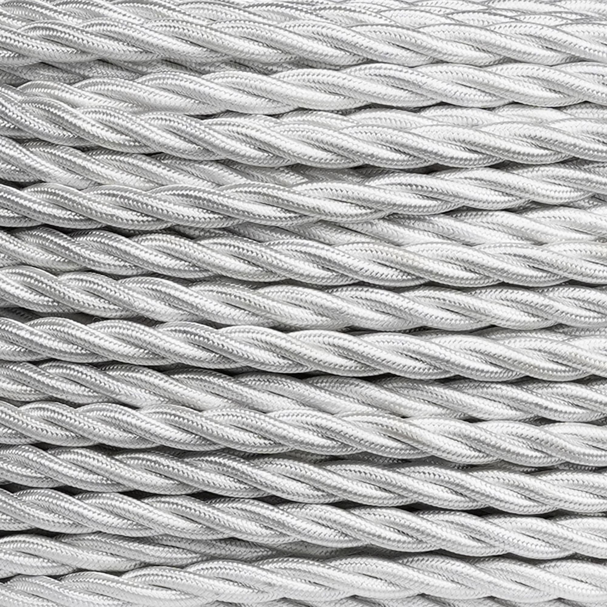 FANTON - Cavo treccia seta 3G2,5 FRRTX in matassa 50 m., colore bianco