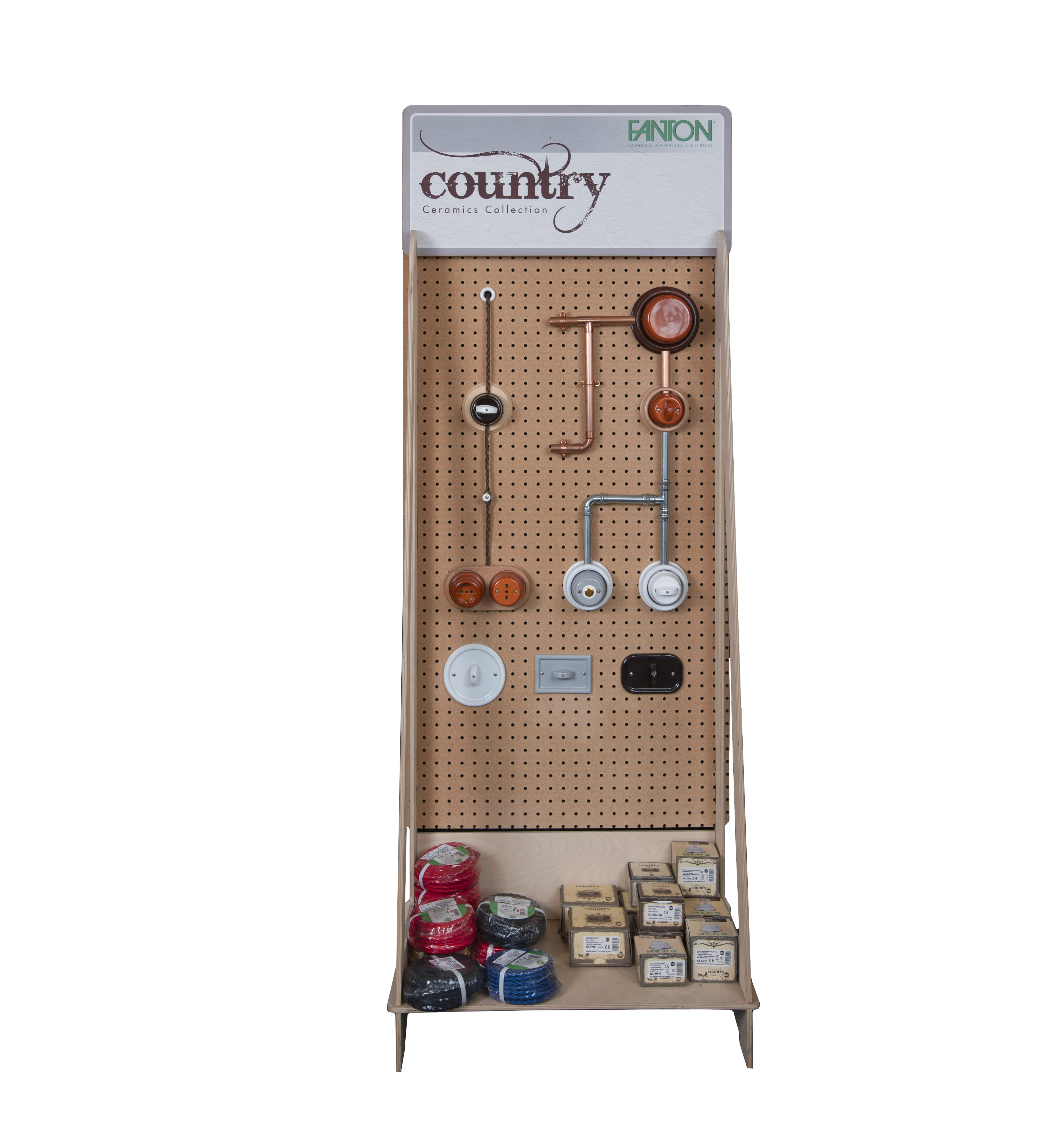 FANTON - Espositore in legno prodotti COUNTRY