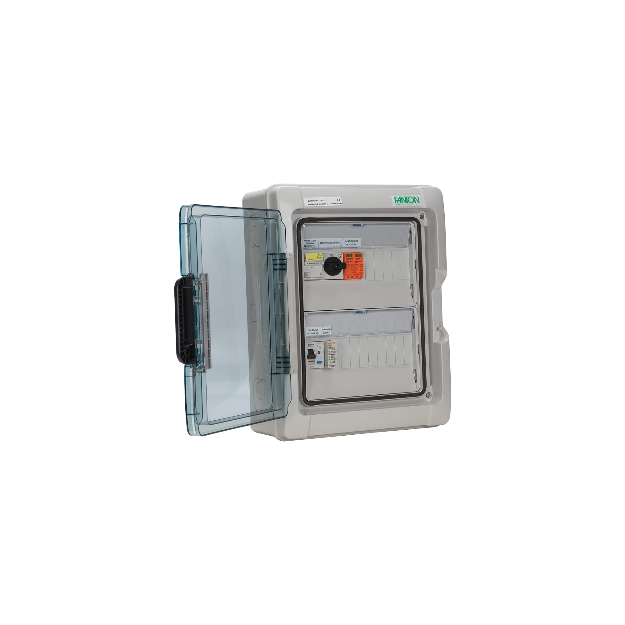FANTON - Quadro FV 1 stringa AC/DC monofase 3kW, I/U con pressacavi