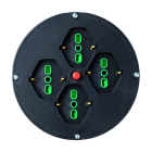 FANTON - Disco 145/205 4 prese P40, con disgiuntore, colore nero