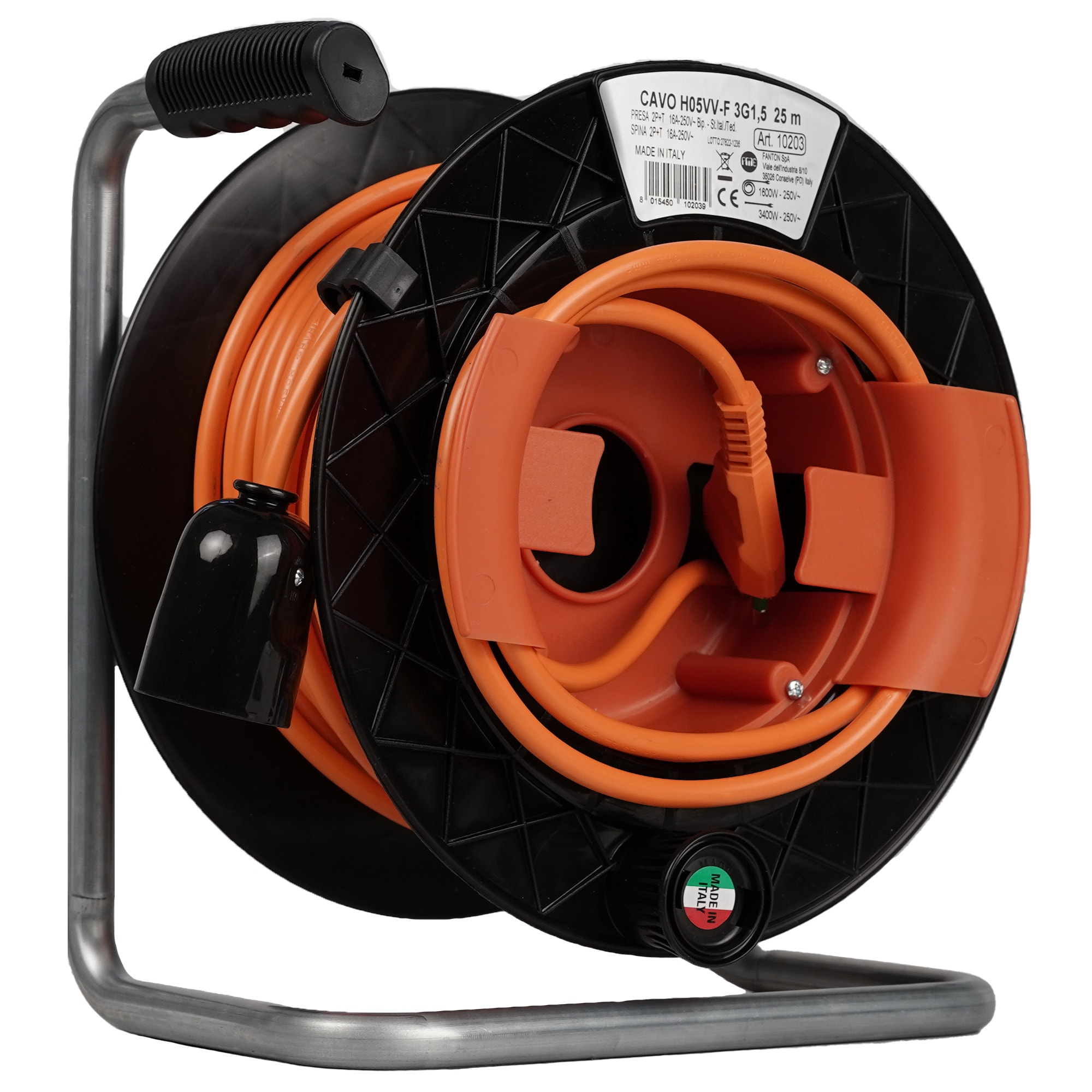 FANTON - Prolunga con raccoglicavo GOLIA GARDEN 25m 3G1,5 spina S17, presa P40