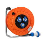 FANTON - Avvolgicavo GOLIA 30m 3G2,5 H07RN-F spina CEE 2P+T 16A 230V, 3 prese CEE 2P+T 16A 230V, con disgiuntore, IP44