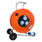 FANTON - Avvolgicavo GOLIA 50m 3G2,5 H07RN-F spina CEE 2P+T 16A 230V, 3 prese CEE 2P+T 16A 230V, con disgiuntore, IP55