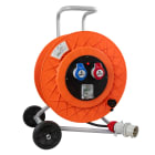 FANTON - Avvolgicavo GOLIA 50m 5G2,5 H07RN-F spina CEE 400V, 2 prese CEE + 1 P40, con disgiuntore, IP44 12190