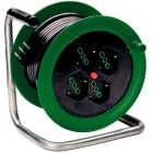 FANTON - Avvolgicavo ONDINO 15m 3G1,5 spina S17, 4 prese P40, con disgiuntore