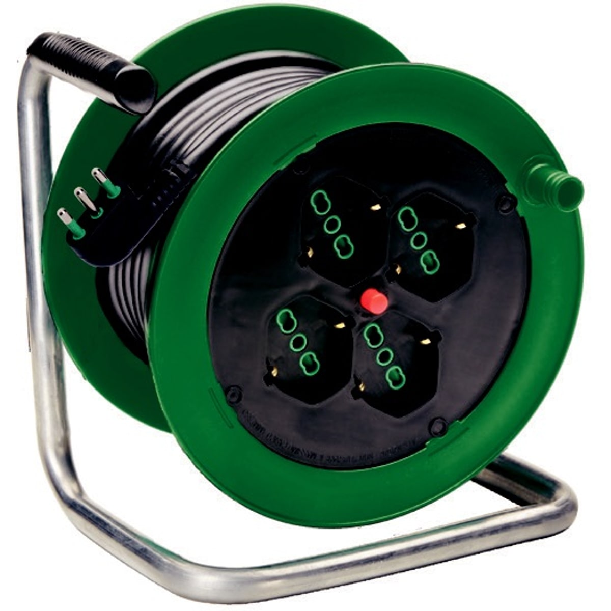 FANTON - Avvolgicavo ONDINO 20m 3G1,5 spina S17, 4 prese P40, con disgiuntore