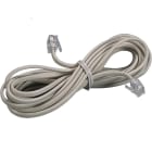 FANTON - Prolunga lineare 3m telefonico 4 conduttori con plug RJ11, colore avorio