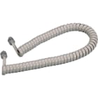 FANTON - Prolunga estensibile 2,4m telefonico 4 conduttori con plug RJ10, colore avorio 21320