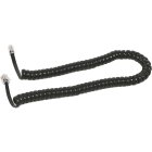 FANTON - Prolunga estensibile 2,4m telefonico 4 conduttori con plug RJ10, colore nero 21321