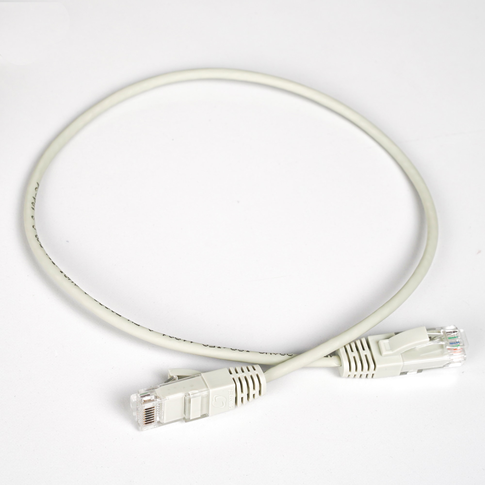 FANTON - Cavo 1m RJ45 cat.6 U/UTP SLIM, colore grigio 23541SS