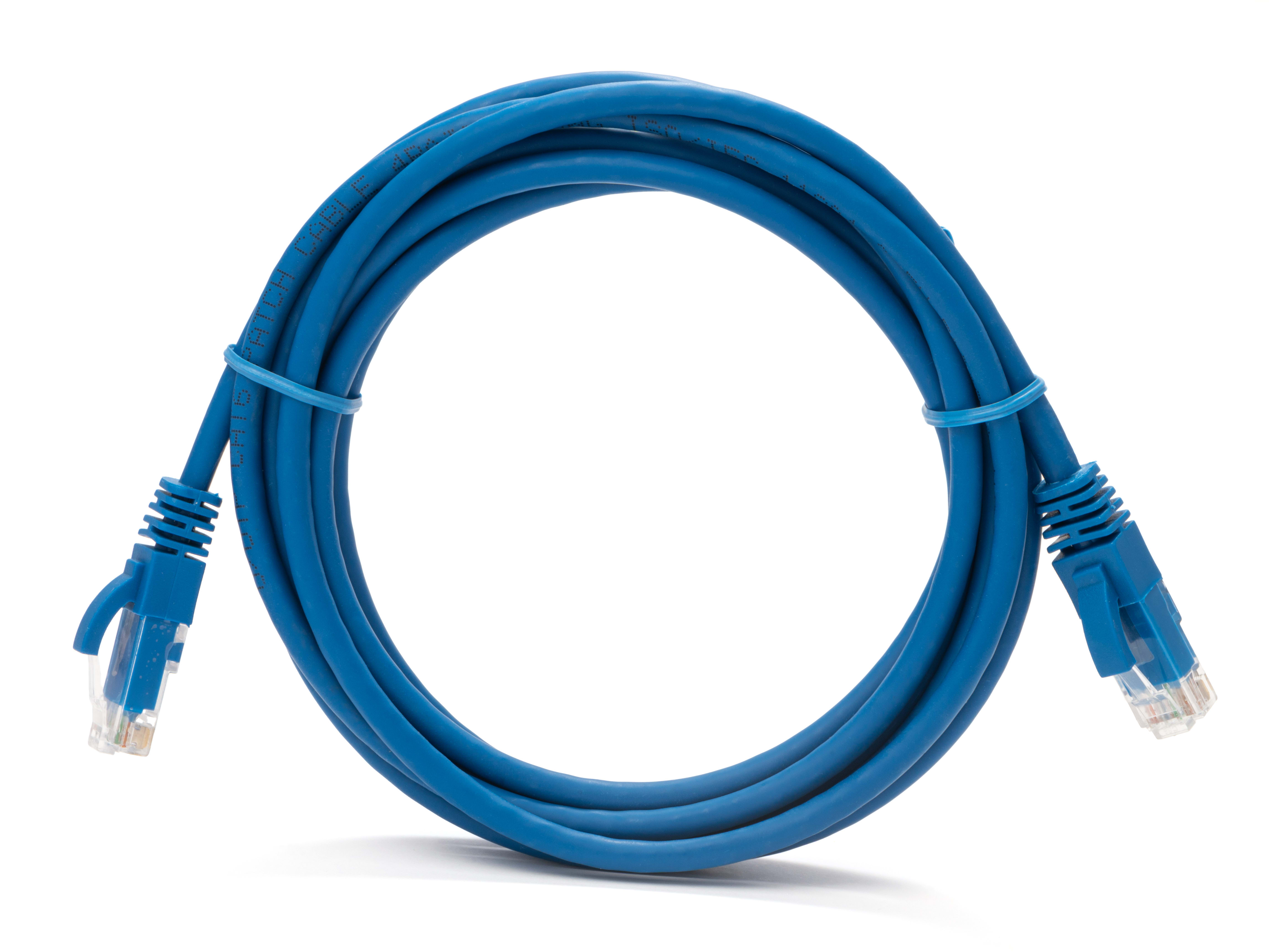 FANTON - Cavo 5m RJ45 cat.6 U/UTP, colore blu 23544BL